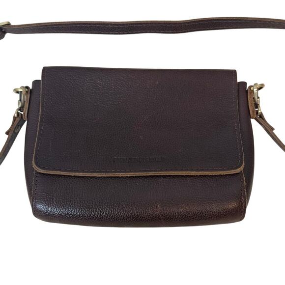 Portland Leather Goods Handbags - PORTLAND LEATHER GOODS Metro Crossbody Leather Shoulder Bag Medium Coldbrew Brn